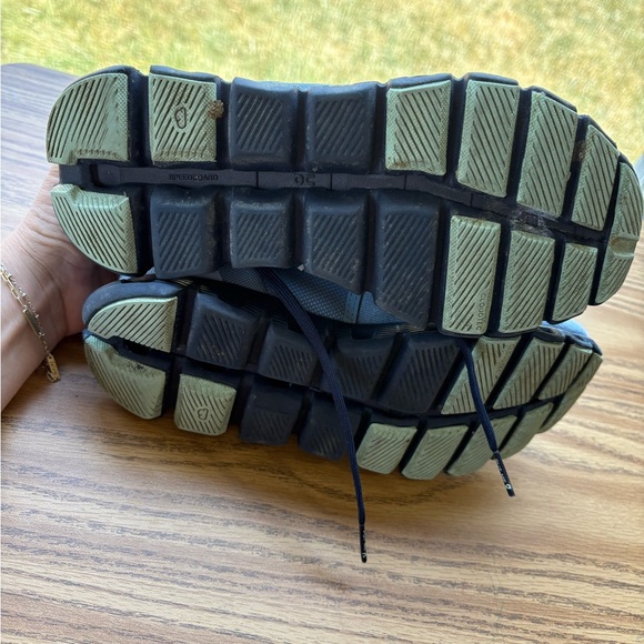 On Cloud Athletic Shoes in Light Blue and Navy - Picture 7 of 7